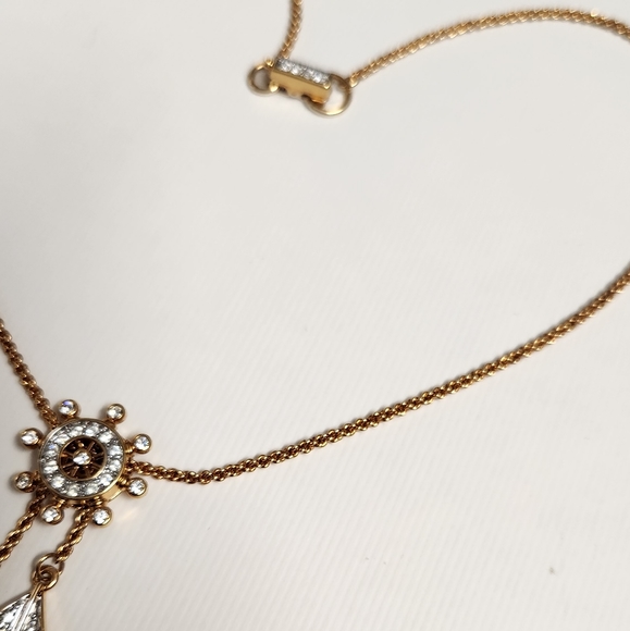 Swarovski Anchor Sailboat and Ship Wheel Necklace - Picture 7 of 16